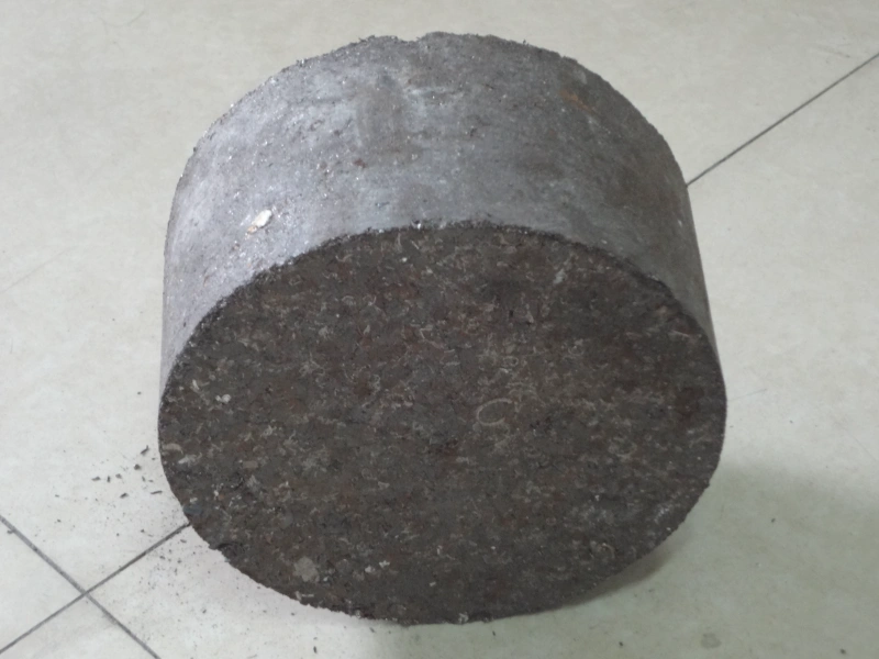 处理后饼块