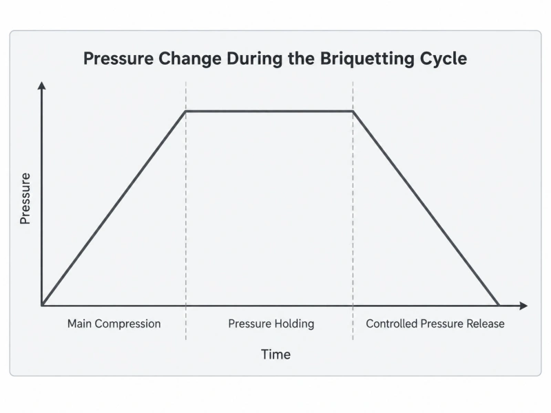 Briquetting Die, Pressure Holding, and Controlled Decompression: Controlling How the Briquette Forms and Leaves the High-Pressure State